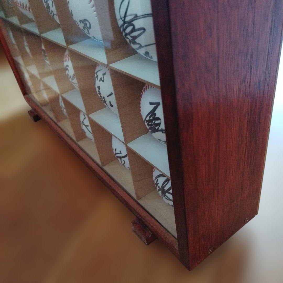 NPB選手サインボール24個セット+自家製アクリルボールケース