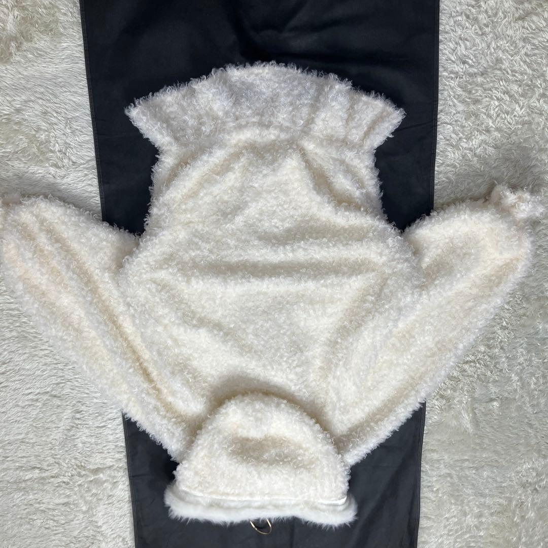 【訳あり】リズリサ　もこもこ　ボア　パーカー　ギャル　姫ロリ　y2k 白