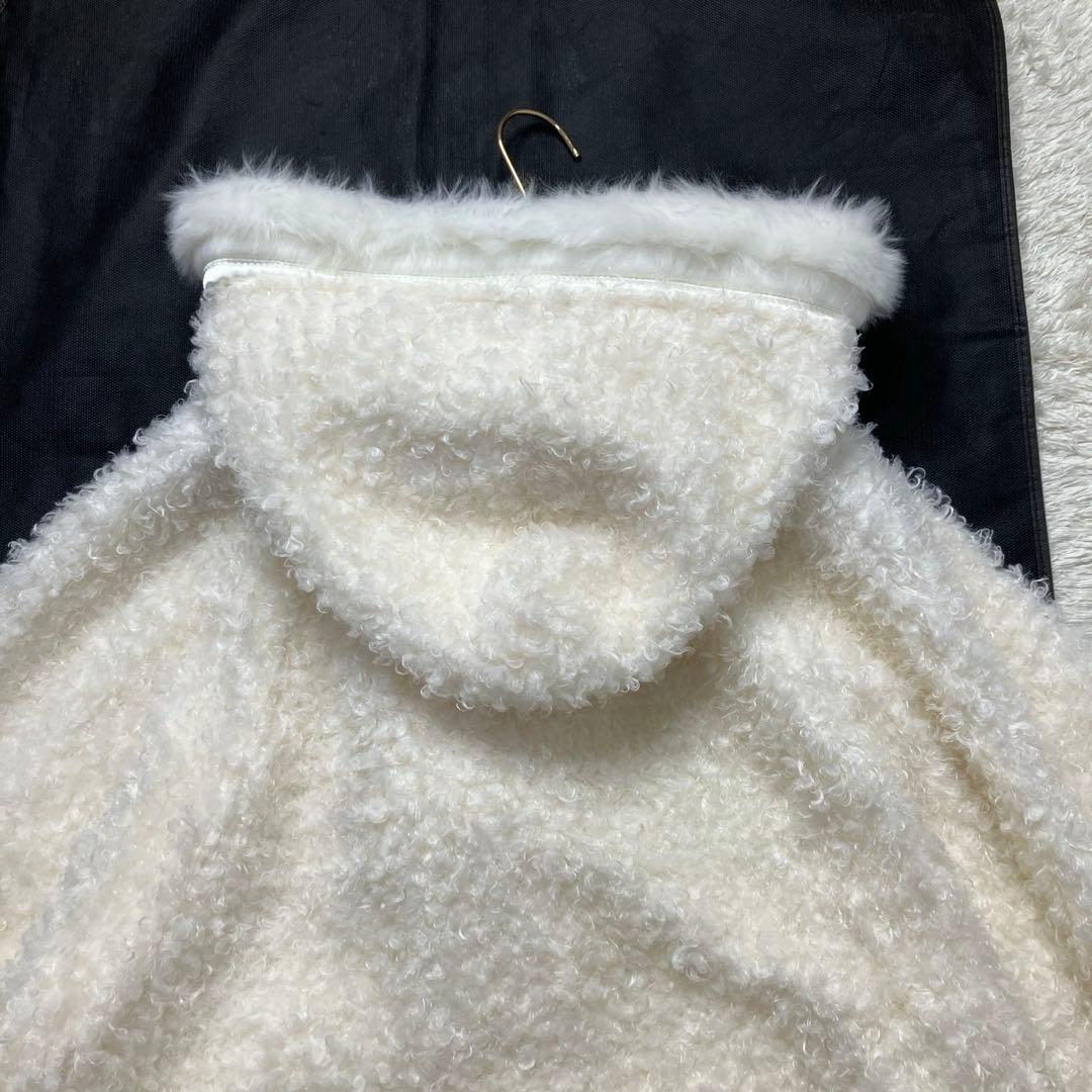 【訳あり】リズリサ　もこもこ　ボア　パーカー　ギャル　姫ロリ　y2k 白