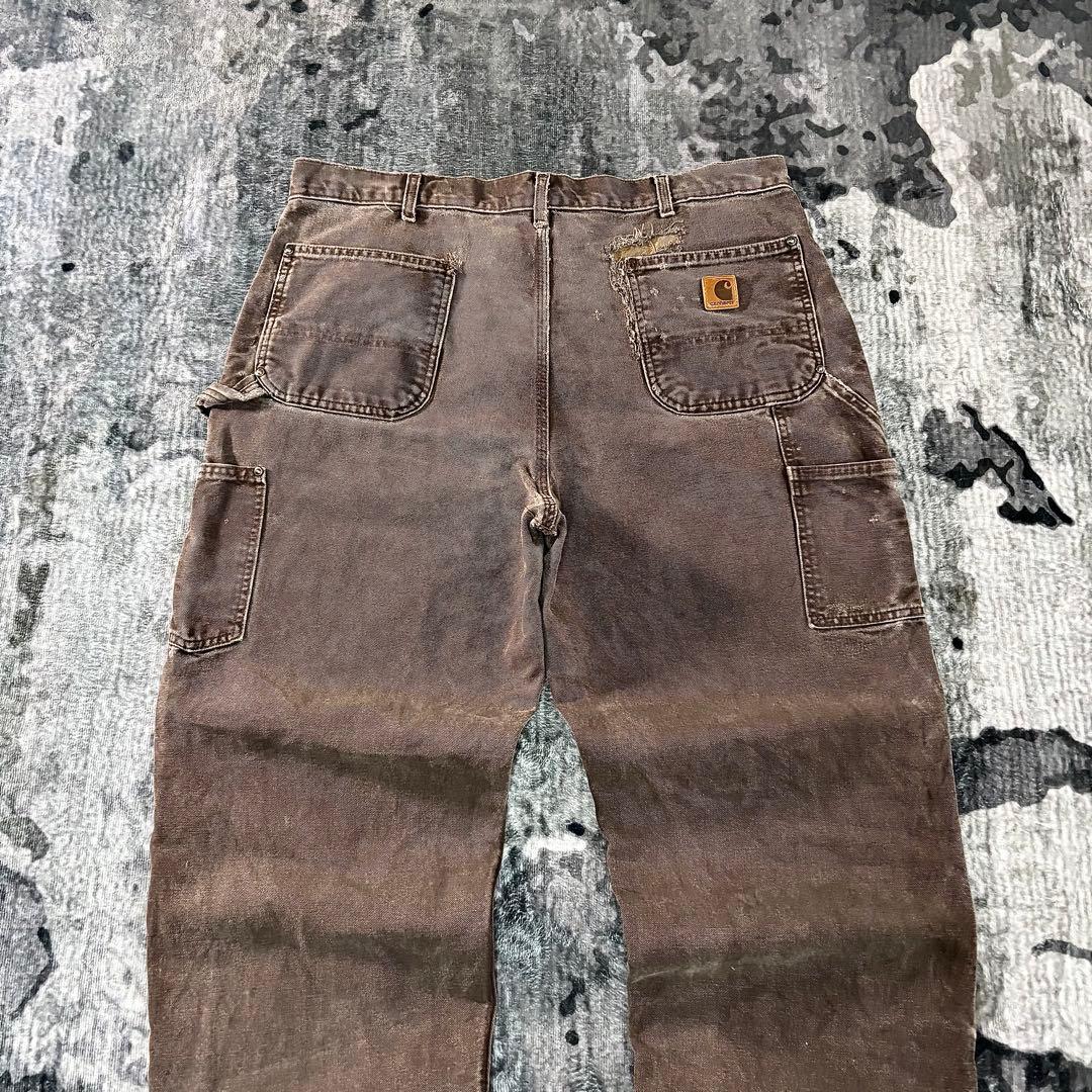 超スペシャル 鬼フェード 一点物 人気カラー 金ボタン ダック地 ゆるだぼ