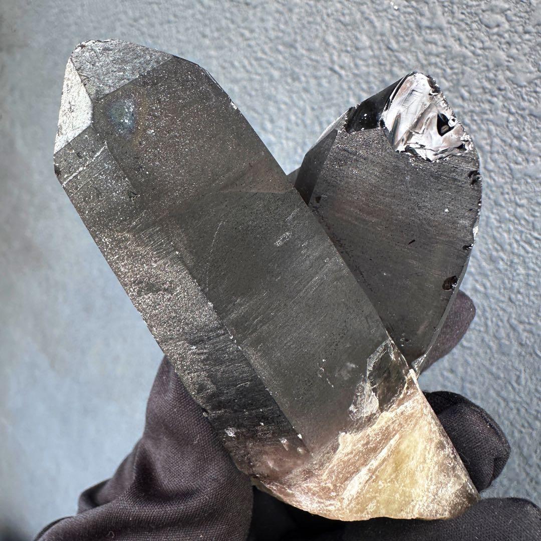 【金運· 魔除 ·浄化】煙水晶スモーキークォーツ 水晶クラスター 原石A1634