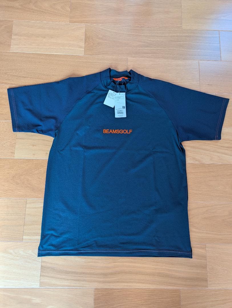 ビームスゴルフ ラグラン切替 モックネックシャツ サイズ：L カラー：