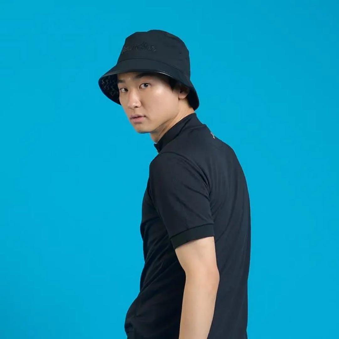 レザレクション 26年新作 シンセティックレザーブリムバケットハット Lサイズ