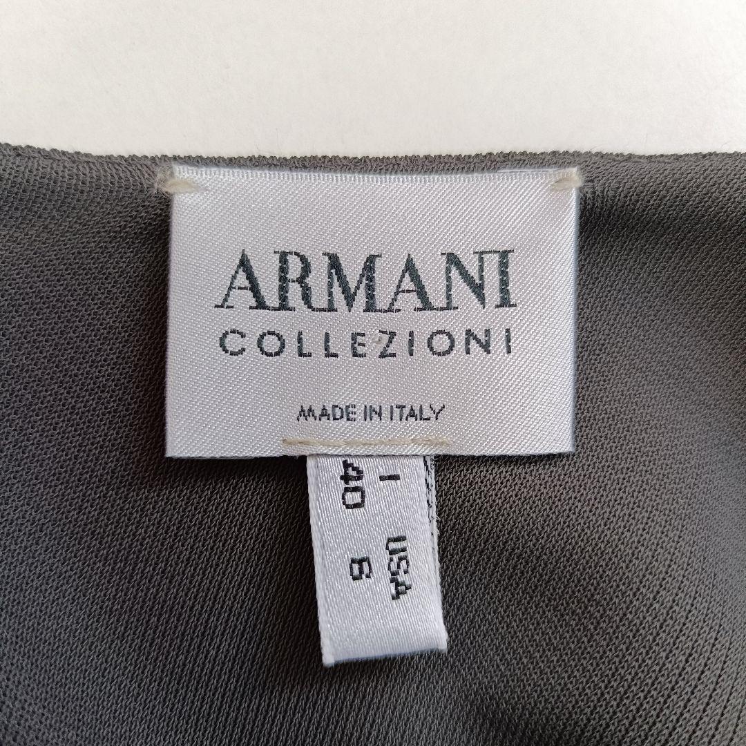 イタリア製 アルマーニコレツォーニ カシュクールスリットワンピース size40