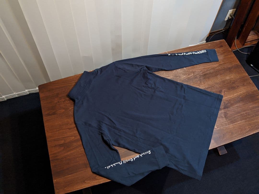 rough&swell　コットン　モックネック　ストレッチ　タートル　長袖シャツ