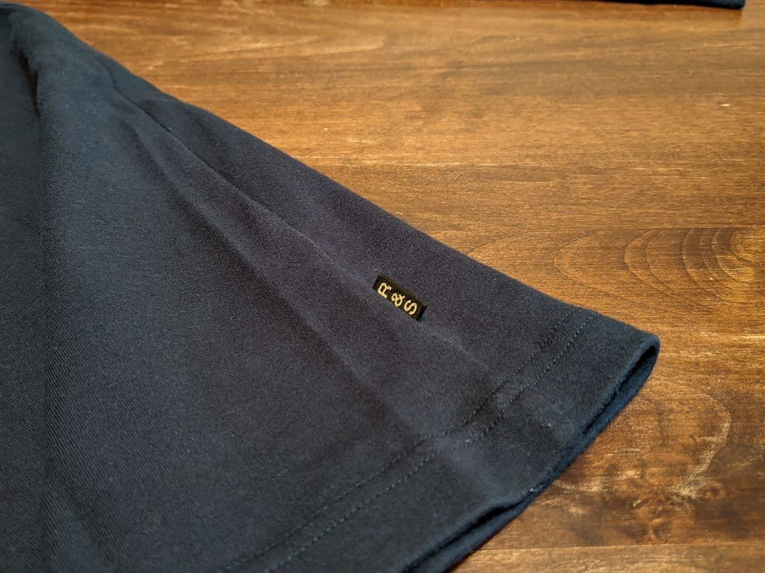 rough&swell　コットン　モックネック　ストレッチ　タートル　長袖シャツ