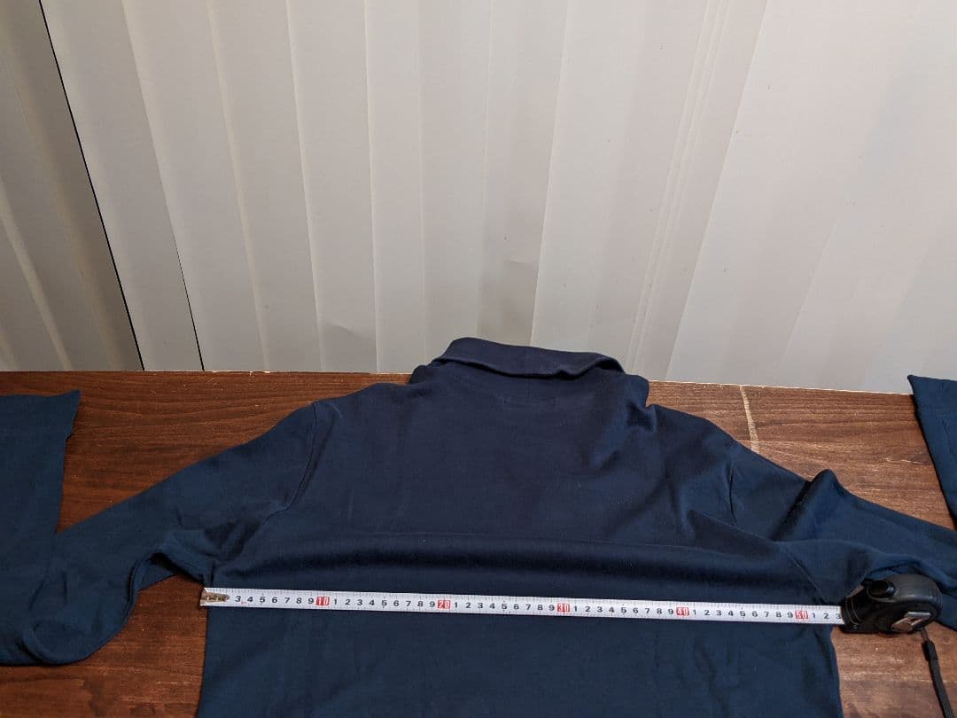 rough&swell　コットン　モックネック　ストレッチ　タートル　長袖シャツ