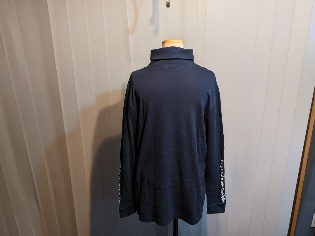 rough&swell　コットン　モックネック　ストレッチ　タートル　長袖シャツ