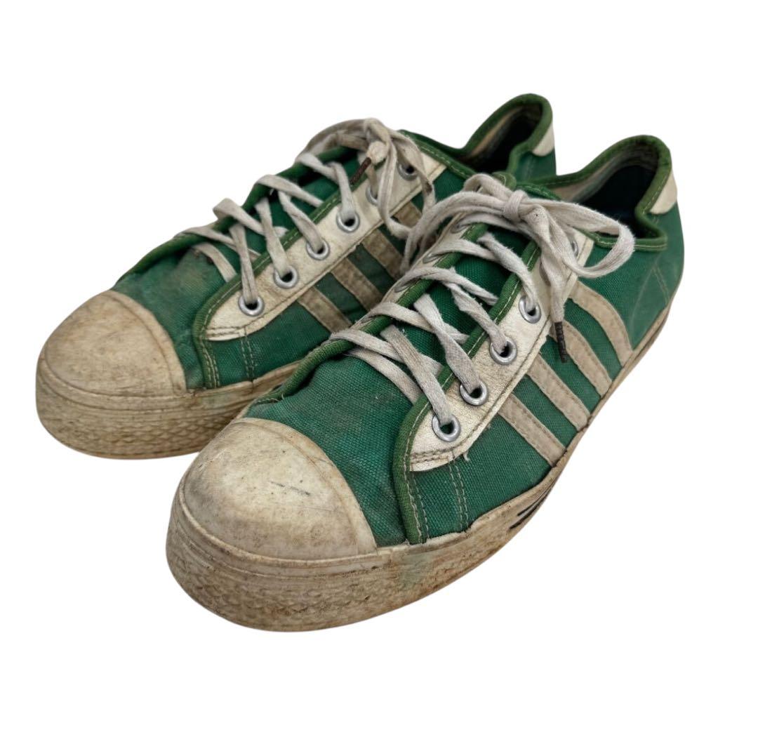 ビンテージ　60s　70s　USA製　シューズ　キャンバス　スニーカー　ライン