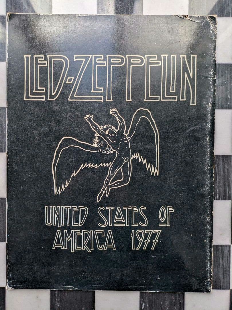 Led Zeppelin 1977年 北米ツアー コンサートプログラム