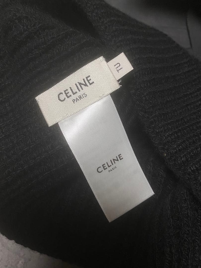 【新品・未使用】正規品CELINE トリオンフ ブラック ニット帽