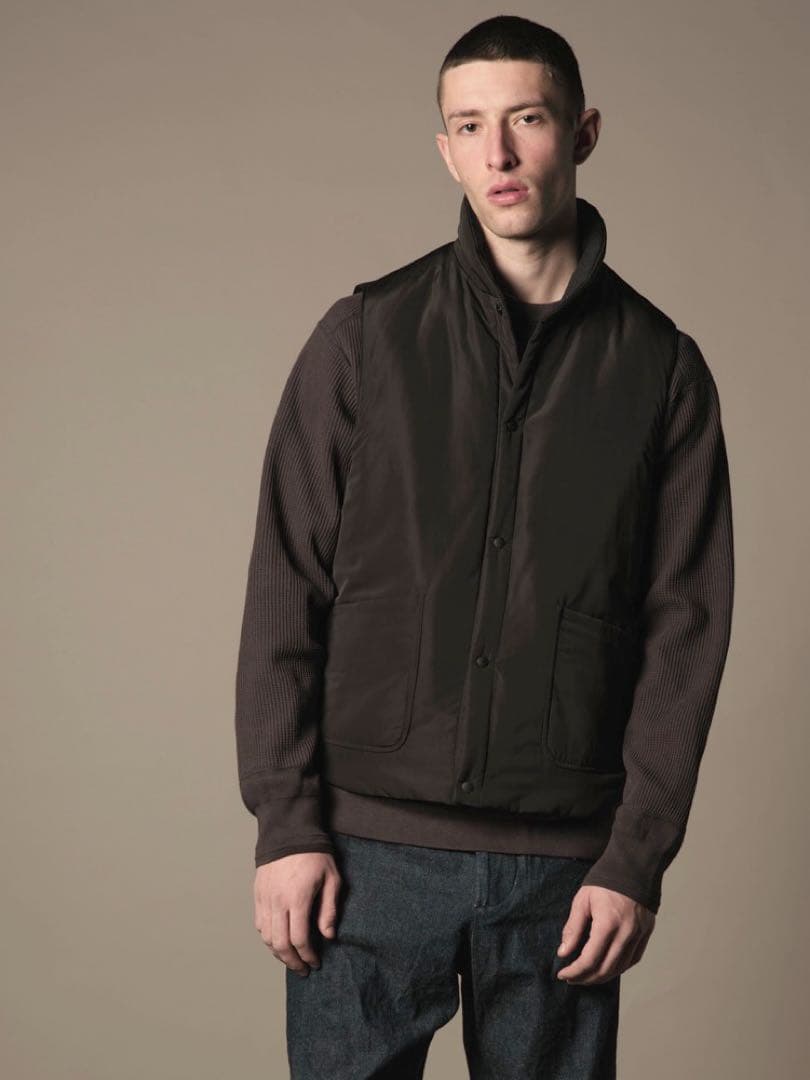 A Vontade Reversible Pack Vest Lサイズ 黒茶系
