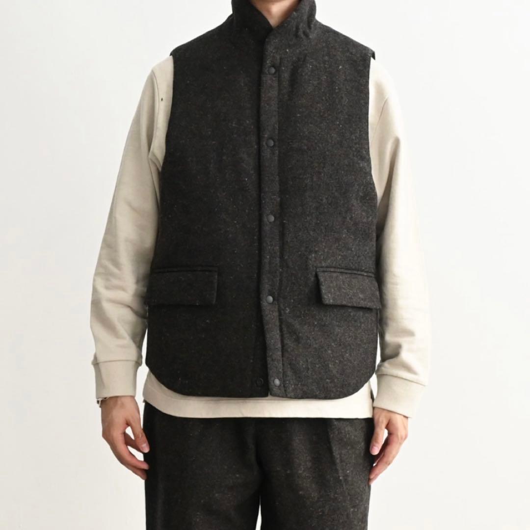 A Vontade Reversible Pack Vest Lサイズ 黒茶系