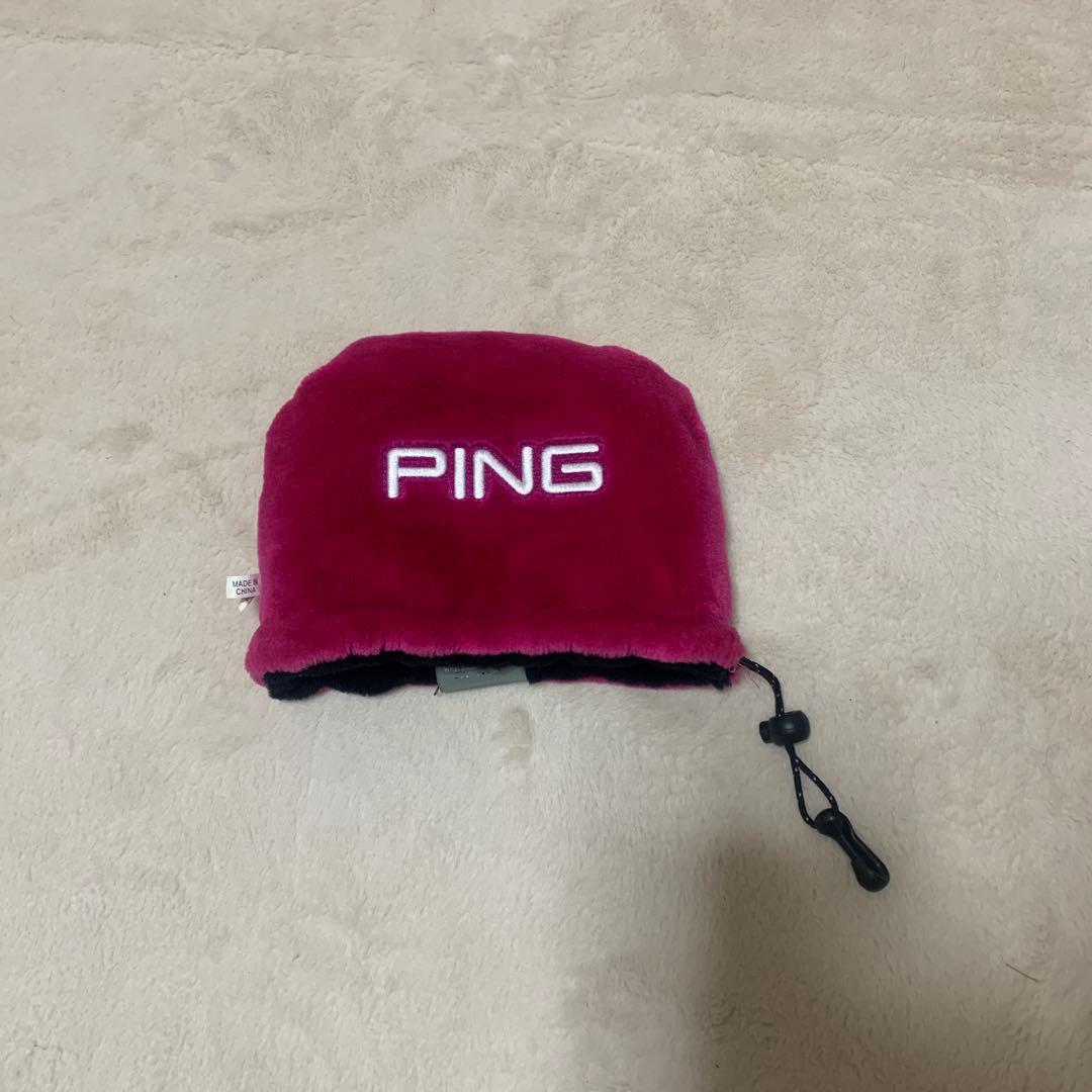 ＰＩＮＧスタンドキャディバッグ　ネームタグ、アイアンカバー付き