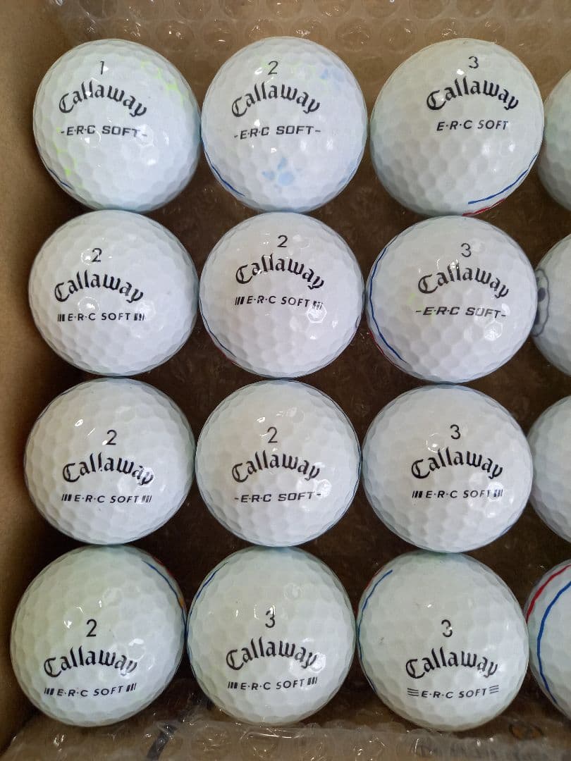 美品キャロウェイ ERC SOFT トリプルトラック ロストボール 24球