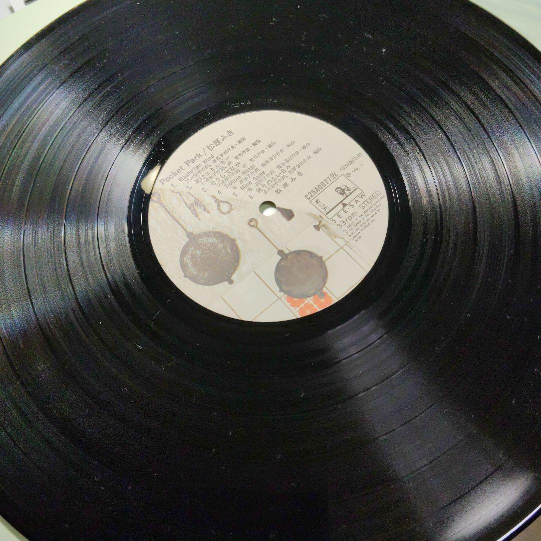 LP 帯 ポスター付 松原みき ポケットパーク C25A007 ～真夜中のドア～