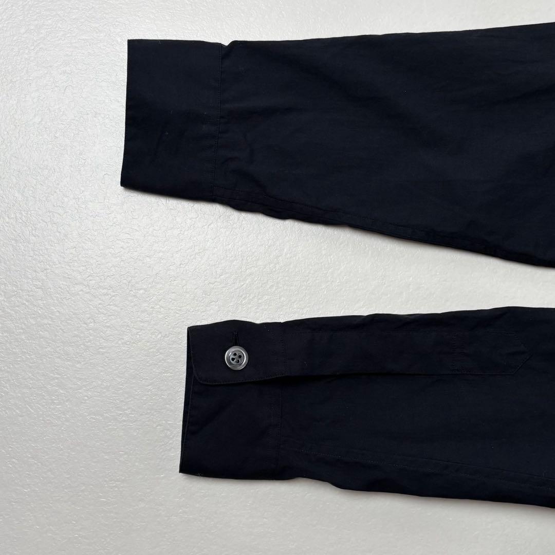 マーガレットハウエル　リボンタイブラウス　ボウタイ　コットン　黒