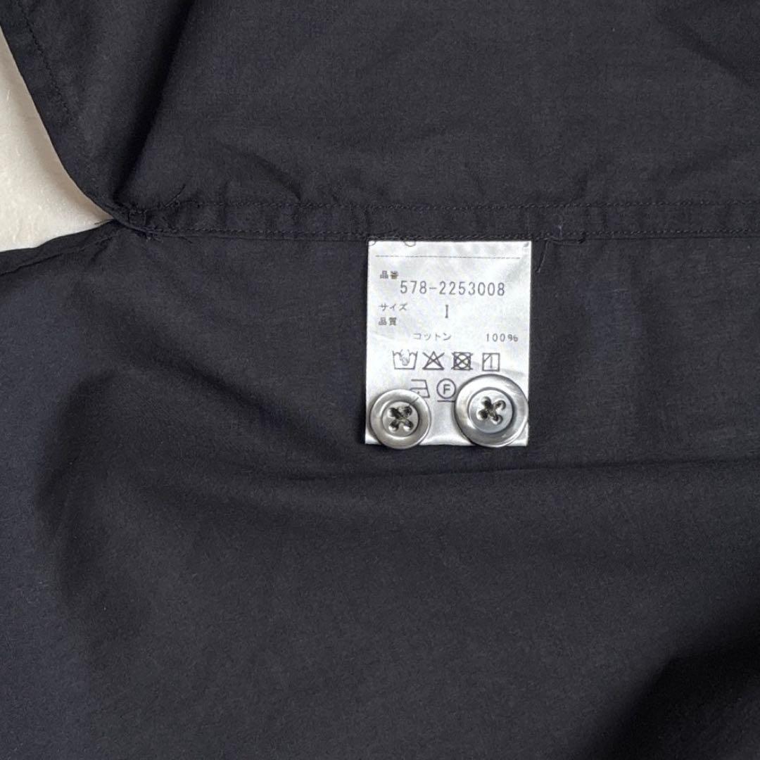 マーガレットハウエル　リボンタイブラウス　ボウタイ　コットン　黒