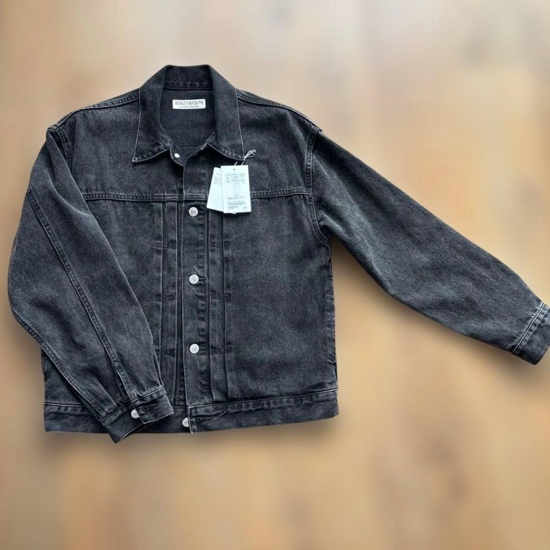 【タグ有り】ユナイテッドアローズ　ブラックデニムジャケット