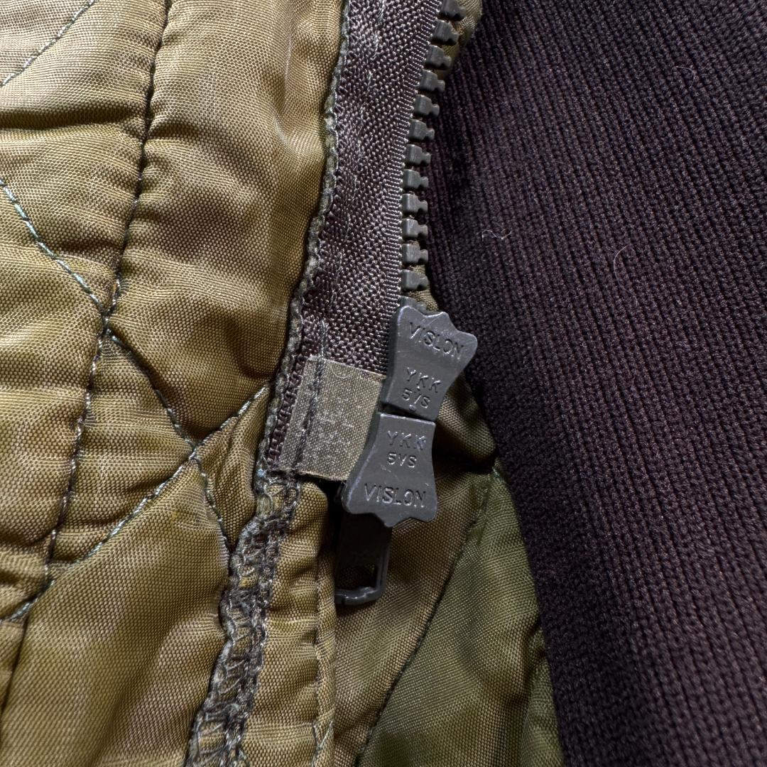 90s Barbour バブアー キルティングベスト オリーブ イングランド製