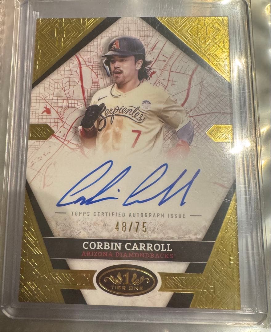 2025 Topps Tier One コービンキャロル 直筆サインカード