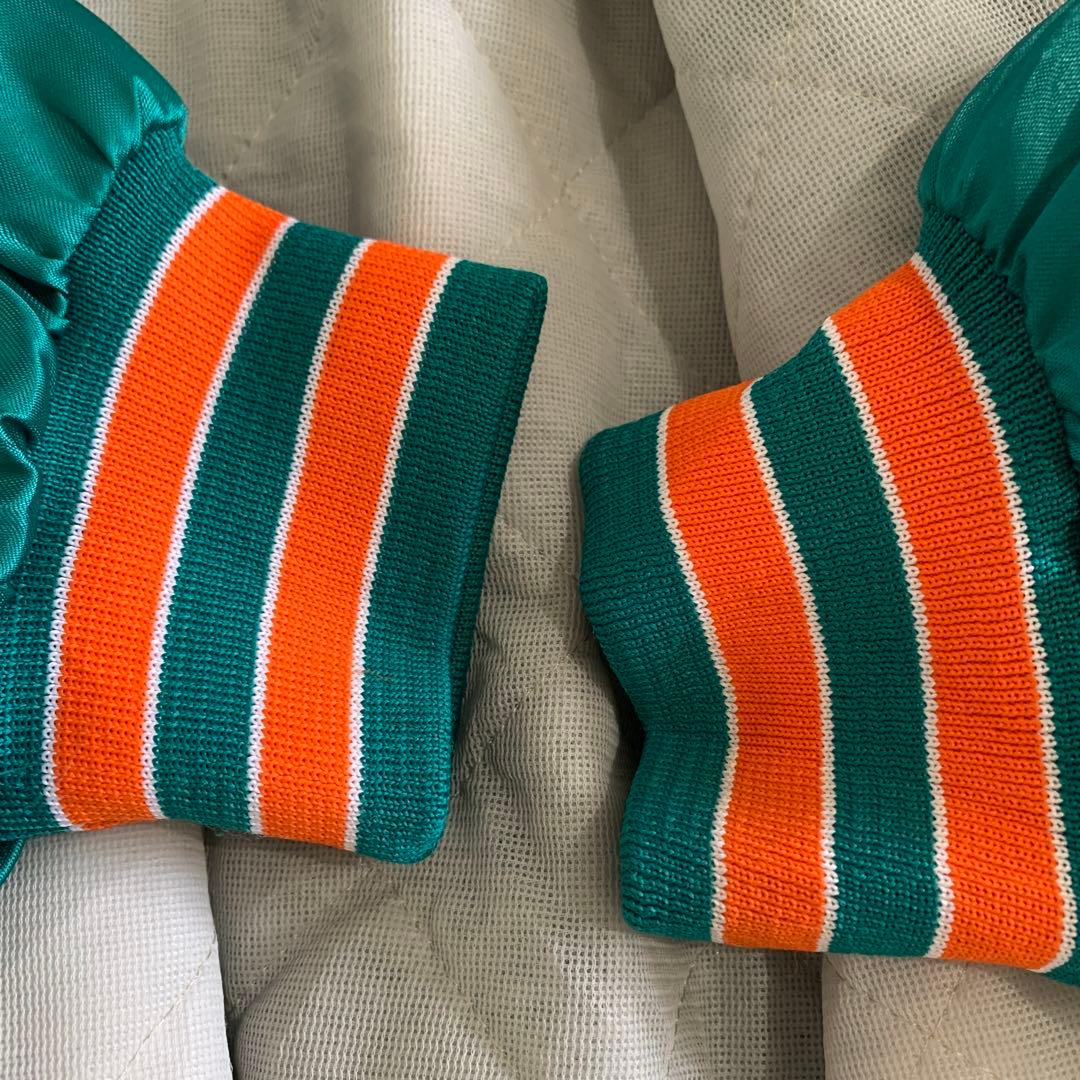 NFL マイアミドルフィンズ　ナイロン　スタジャン USA製