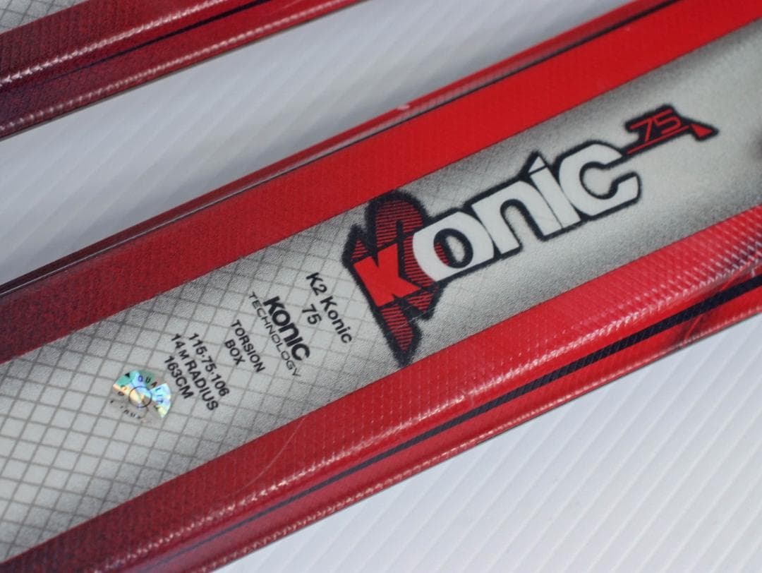 ☆ K2 konic75 163㎝ 軽量で操作性に優れるオールラウンドスキー板