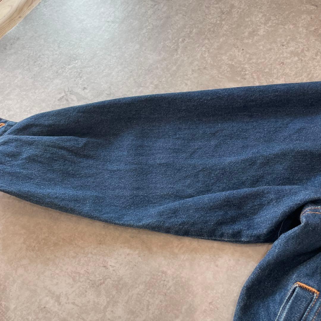 90s ミスタージュンコ　デニムジャケット 背面刺繍 インディアン　L XL