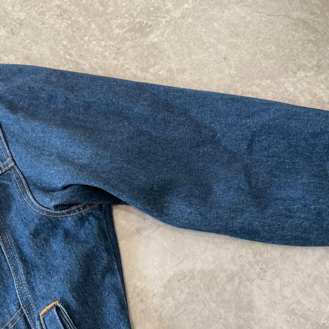 90s ミスタージュンコ　デニムジャケット 背面刺繍 インディアン　L XL