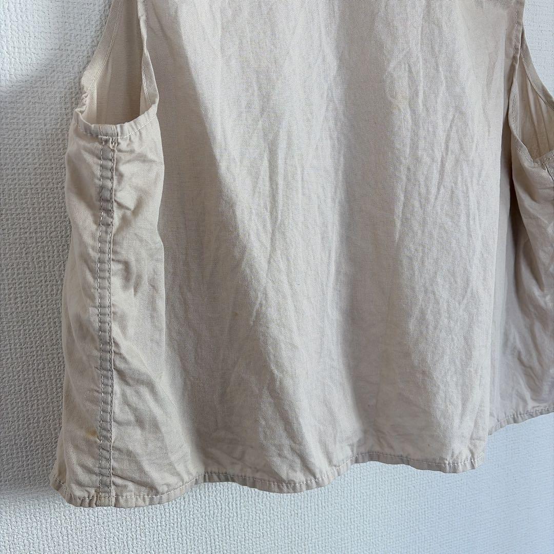 WORLD FAMOUS Fishing Vest 【XL】ベージュ　ベスト