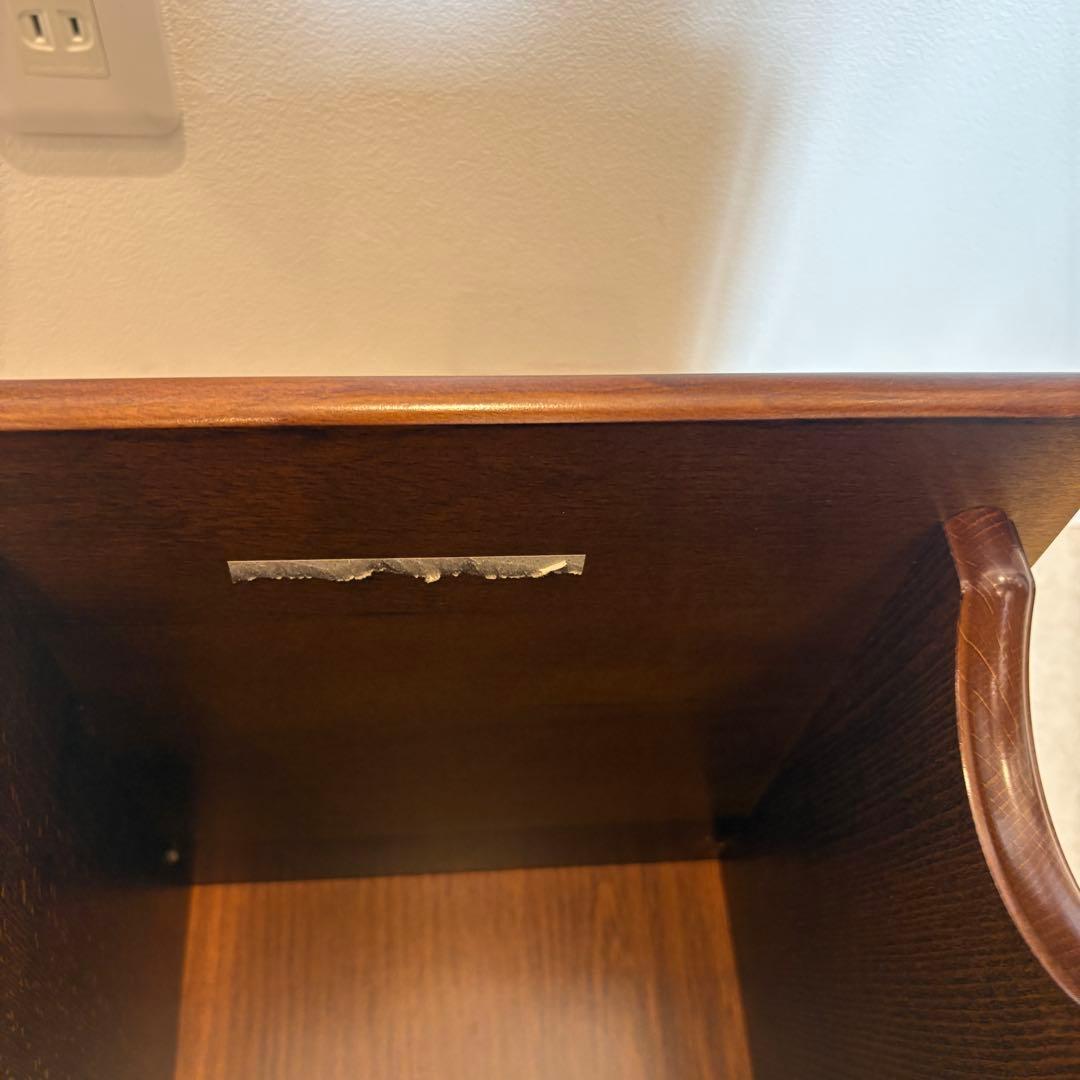 カリモク家具　電話台　テレフォンベンチ　karimoku 昭和レトロ　机