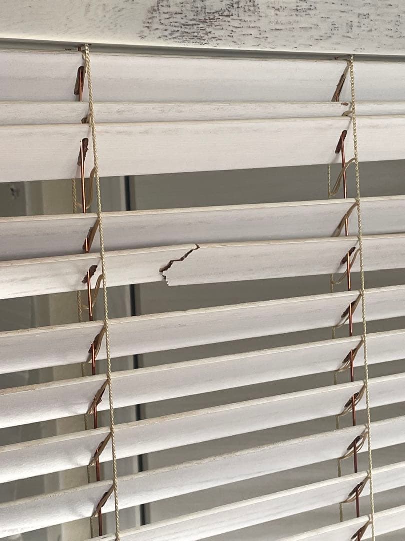 北欧レトロ 木製フレーム 4連 ブラインドパーティション パーテーション 衝立