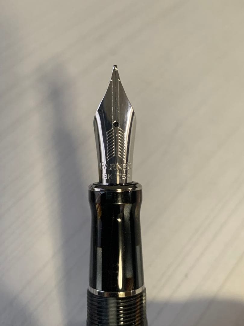 パーカー 900本限定 Duofold センテニアル ブラウン 万年筆 K18