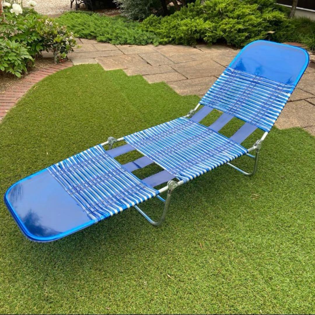 昭和レトロ　ビーチベッド　チューブベッド　サマーベッド　コット