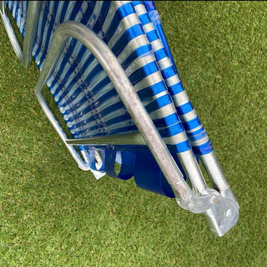 昭和レトロ　ビーチベッド　チューブベッド　サマーベッド　コット