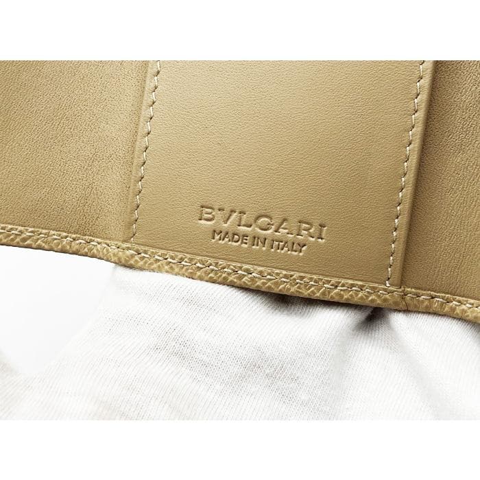ブルガリ キーケース 6連 ロゴクリップ グレインレザー 30423 新品同様