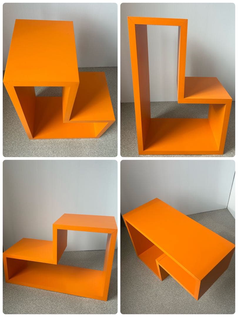 北欧モダン　木製オープンラック 4点 飾り棚 階段棚　ミッドセンチュリー　レトロ