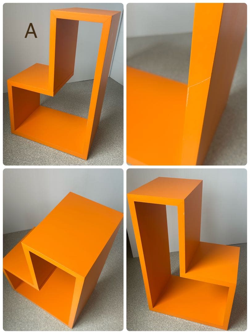 北欧モダン　木製オープンラック 4点 飾り棚 階段棚　ミッドセンチュリー　レトロ