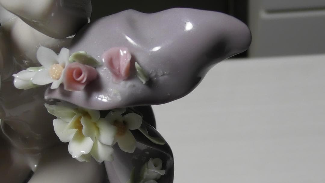 LLADRO　リヤドロ【天使の時計】値下　リアドロ　インテリア　陶器　Ｌ383