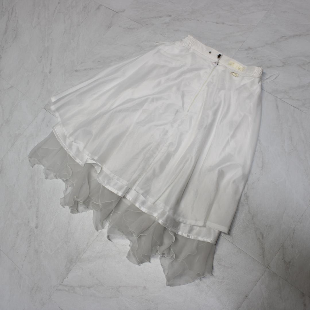 【美品 日本製社交ダンス衣装】上下セット SEKINE 白 無地 シンプル