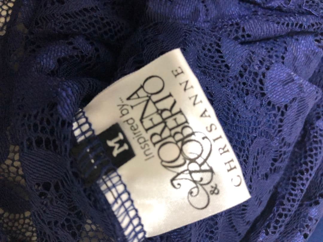 社交ダンス練習着パーティ。クリスアンレースギャザーデザイントップスドレス