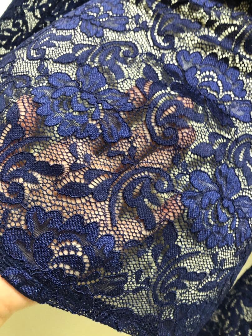 社交ダンス練習着パーティ。クリスアンレースギャザーデザイントップスドレス