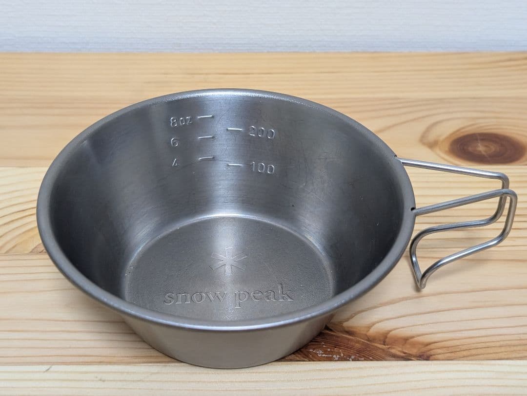 【美品】 peak チタンシェラカップ 4個セット スノーピーク