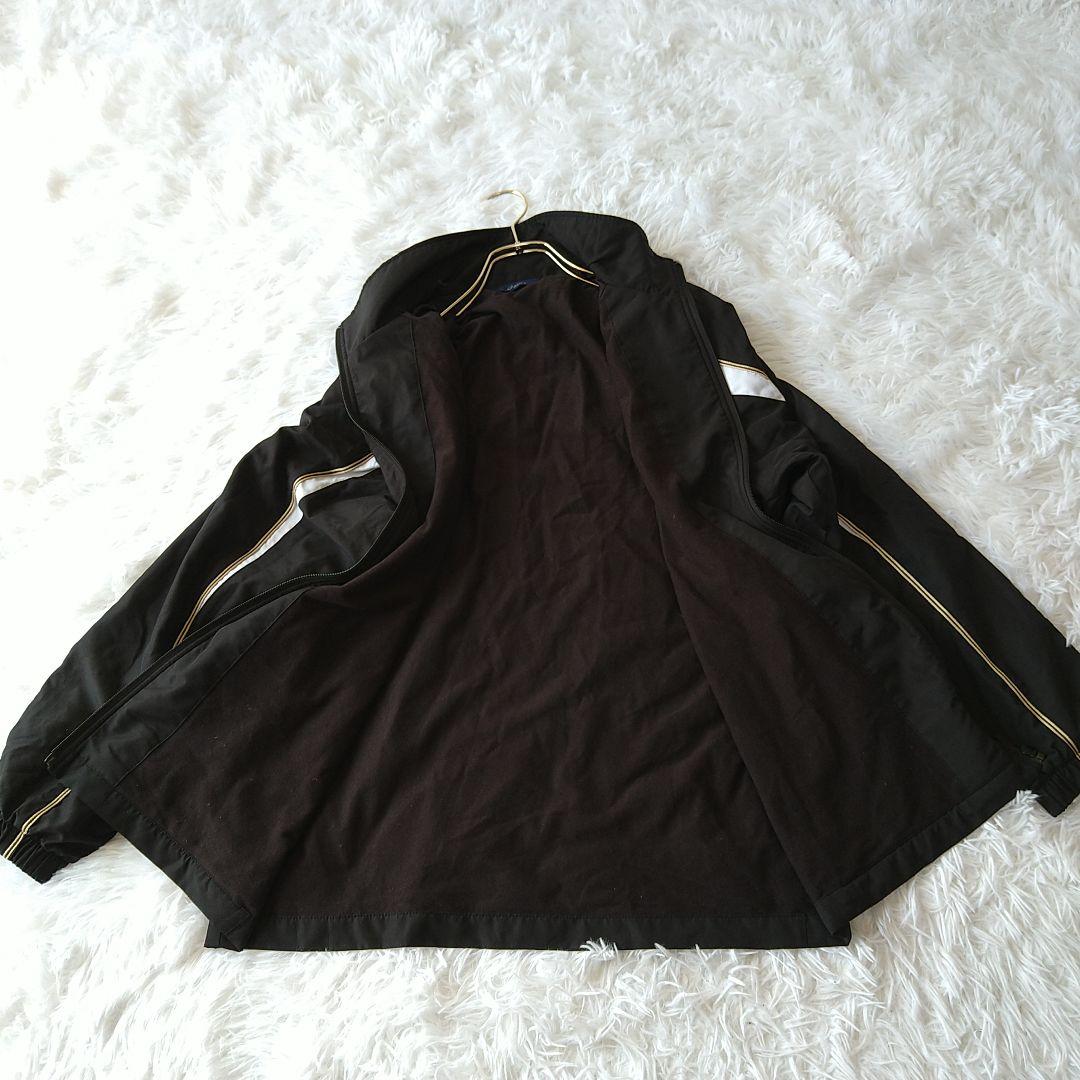 asicsアシックス　ウィンドブレーカー セットアップジャージMスタンドカラー黒