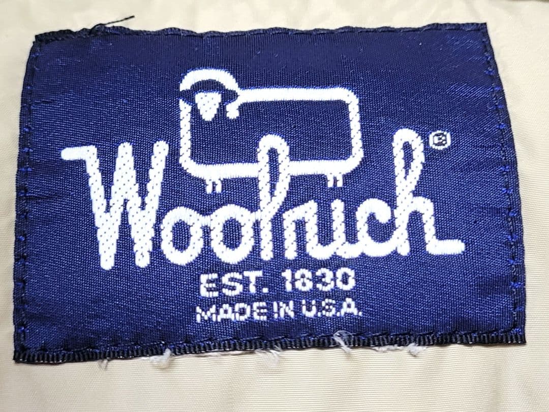 希少 90's USA製 vintage Woolrich ダウンベスト 紺