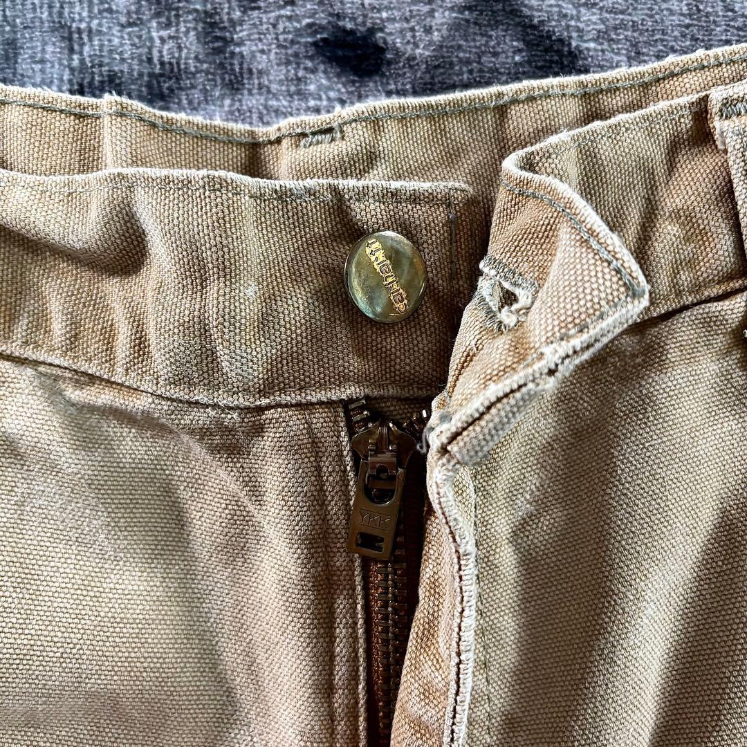 極上フェード USA製 ダック地 金ボタン YKKジップ 32×32 ゆるだぼ