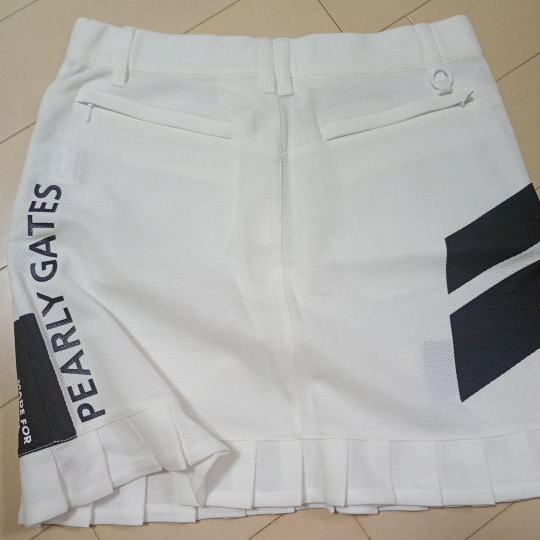 新品！パーリーゲイツゴルフ用スカート ホワイトサイズ1