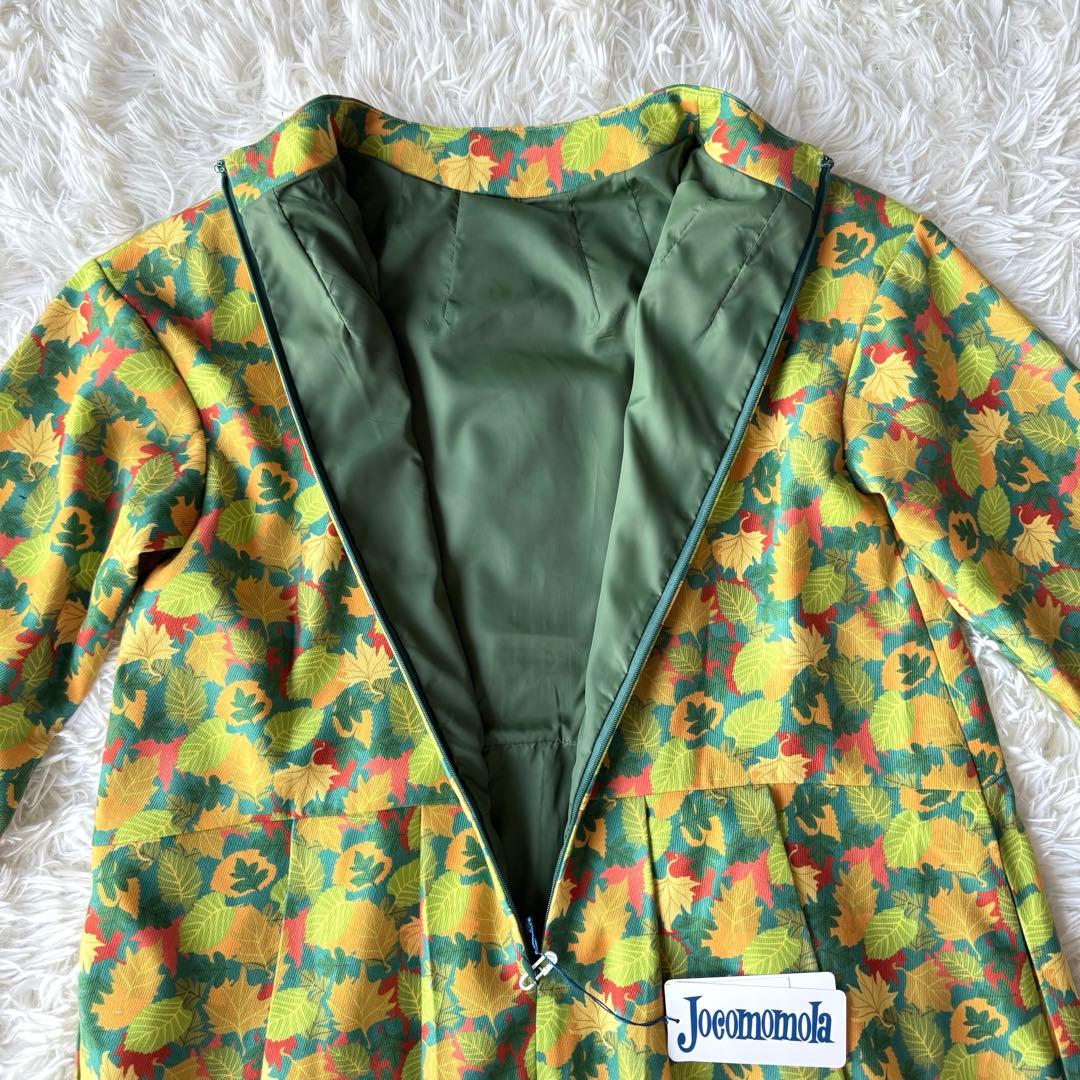 新品★ホコモモラ　Senderismoリーフプリントウエスト切り替えワンピース