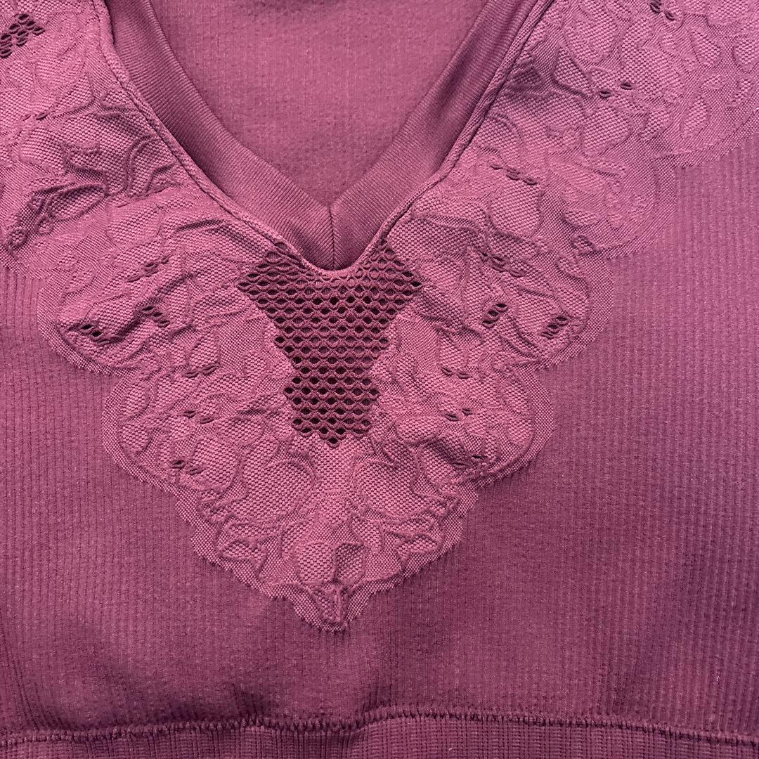 【SUKALA】アクティブデイジートップス ワイン　L