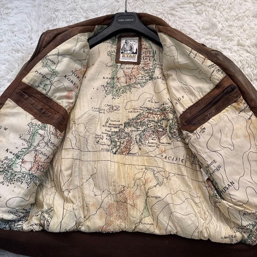 RYAN LEATHERWEAR牛革レザー ジャケット A-2フライトジャケット